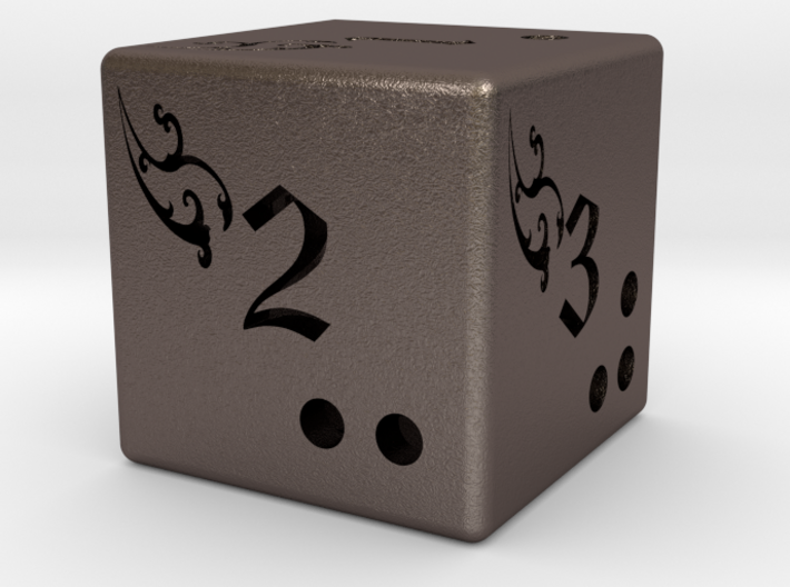 Fantasy six side dice 3d printed