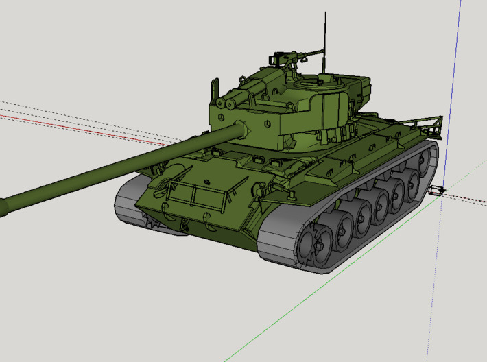 T26E4 SuperPershing 1/285 scale 3d printed 