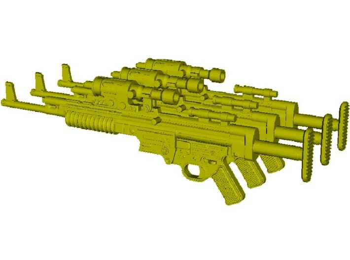 1/24 scale BlasTech A295 Star Wars V blasters x 3 3d printed