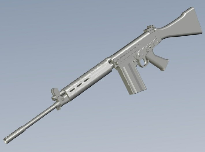 1/30 scale FN FAL Fabrique Nationale rifles x 5 3d printed
