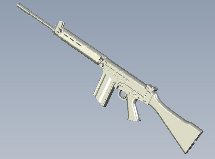  1/30 scale FN FAL Fabrique Nationale rifles x 5 3d printed 