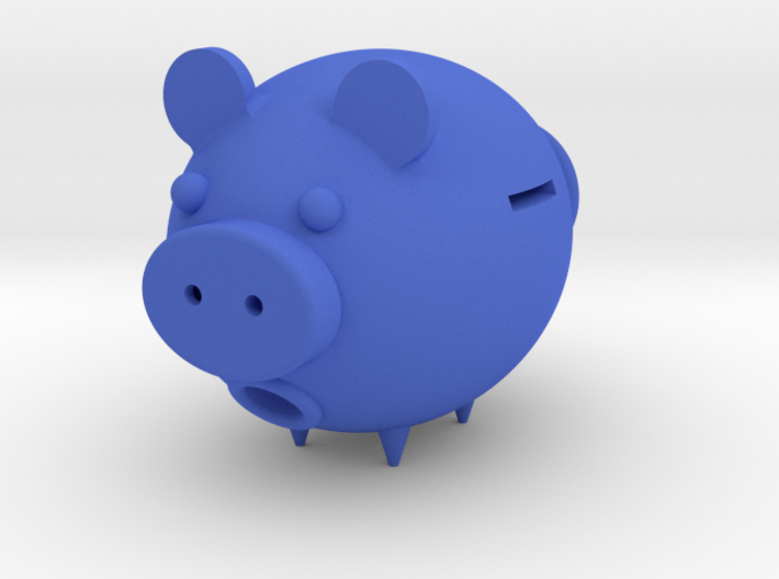 Pig–type savings deposit 3d printed