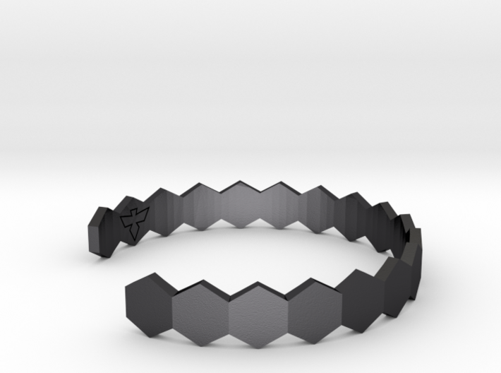 Geometric Hex Bracelet S-XL 3d printed 