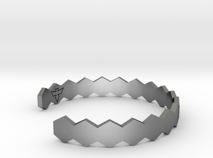 Geometric Hex Bracelet S-XL 3d printed