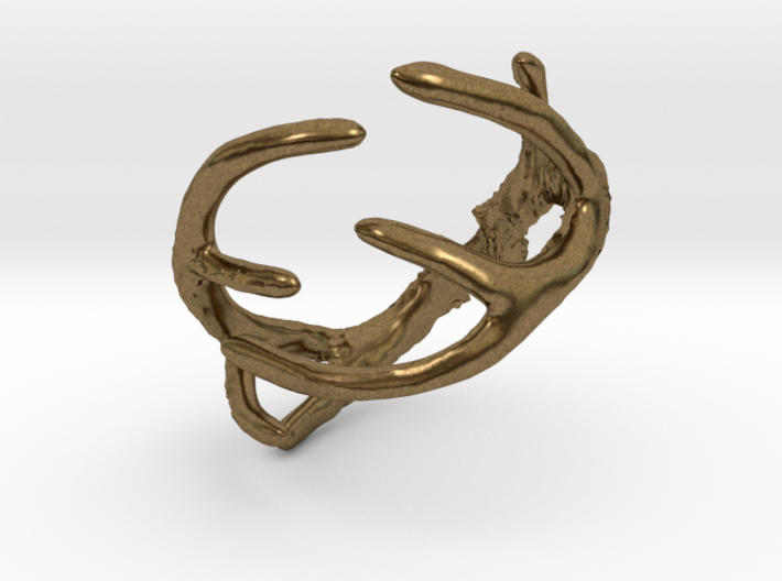 Antler Ring Size 12 - 22mm ID 3d printed
