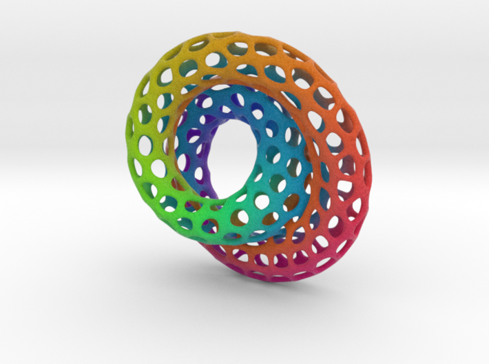 The other Klein bottle (color) 3d printed 
