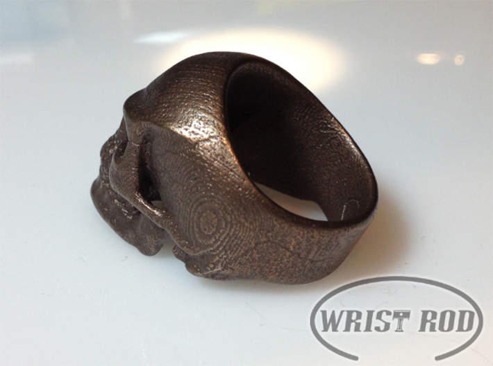 WR Ring FullSkull - Size 10 3d printed 