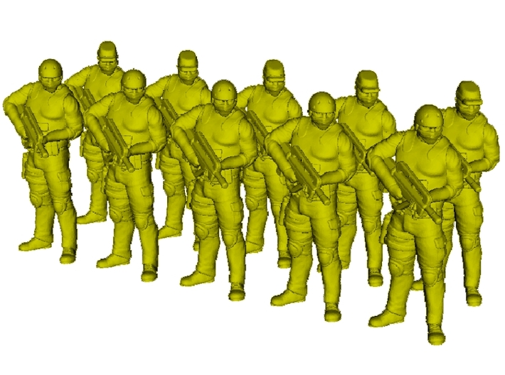 1/72 scale SpecOps operator soldier figures x 10 3d printed