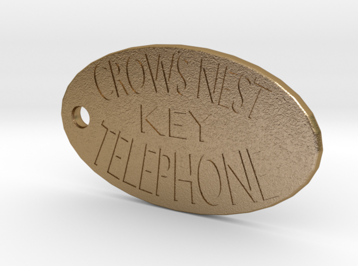 Titanic's Crow's Nest Telephone Key Tag 3d printed