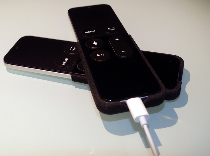 Apple TV, Siri Remote, Slim Skin 3d printed Opening at the bottom allows for charging the remote