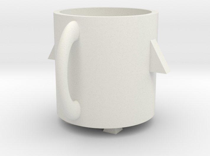 Rocket mug 3d printed