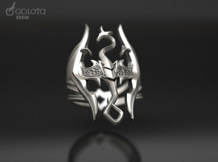 Skyrim Gothic Ring  3d printed Skyrim Gothic Ring 2