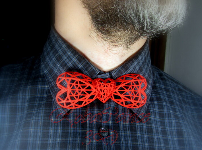Bow tie The Heart 3d printed