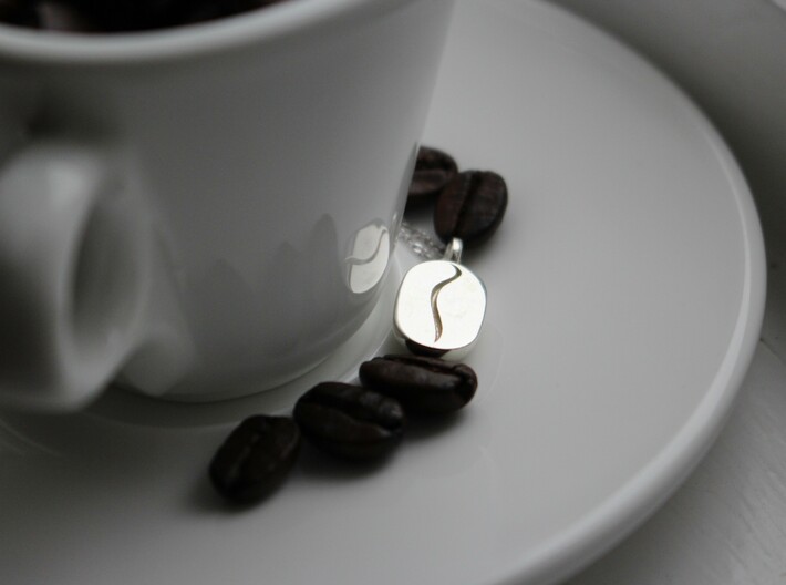 Coffee Bean Pendant 3d printed 