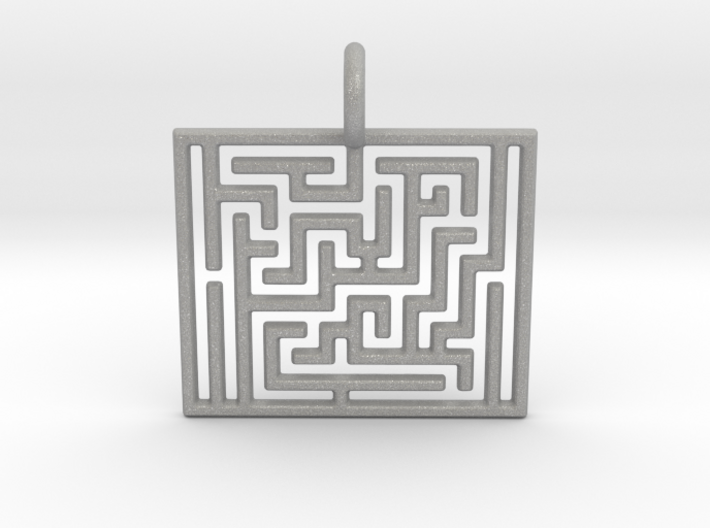 Maze Pendant 3d printed
