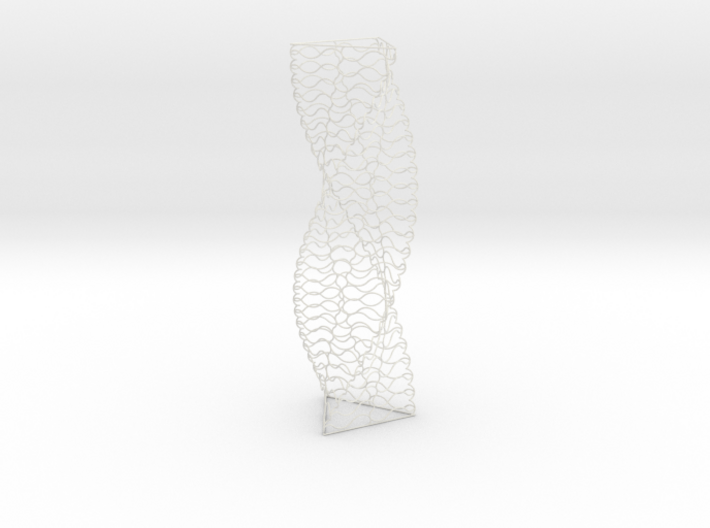 Curved Wire Spiral Triangle Shape L 3d printed