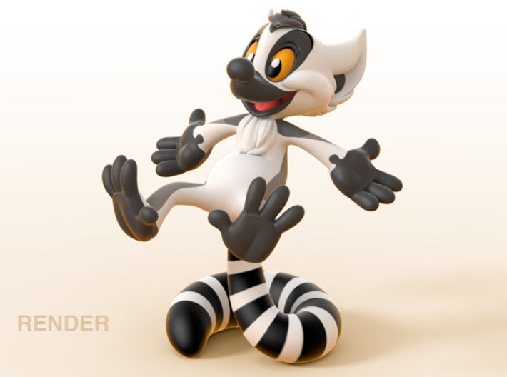 Kiki the Lemur 3d printed