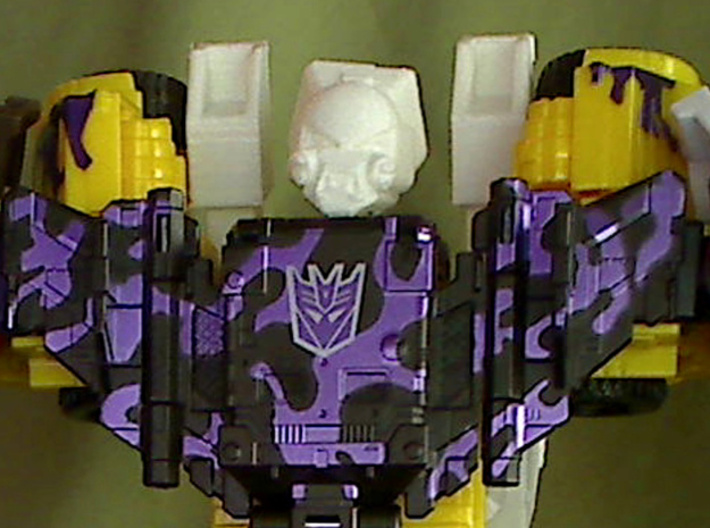 Strika Combiner head for CW Bruticus 3d printed test print from my 3d printer. blasters sold separately