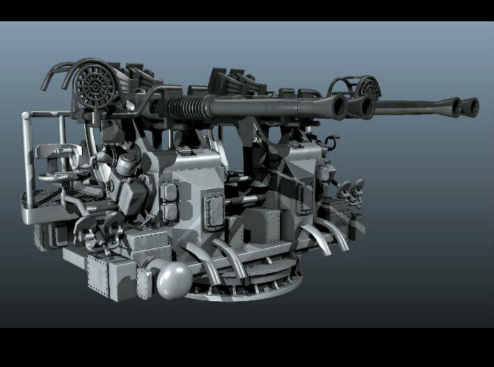 Best Detail 1/35 40mm Bofors Quad Mount KIT 3d printed 