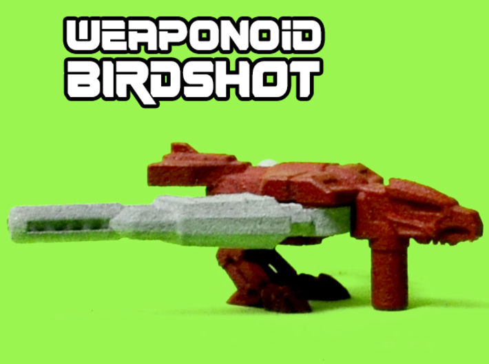 Birdshot (Falcon/Eagle) Transforming Weaponoid Kit 3d printed White strong and flexible print, hand painted.
