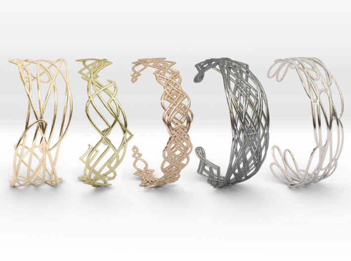 Beauty of Sin Bracelets 3d printed 