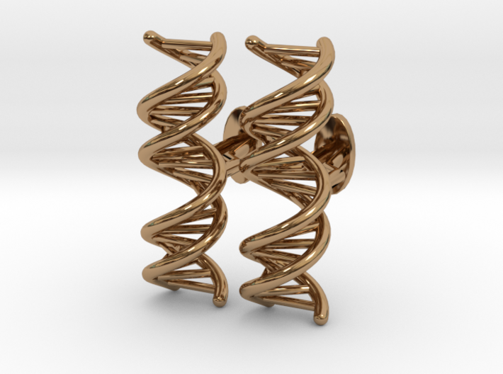 Small DNA Cufflinks 3d printed