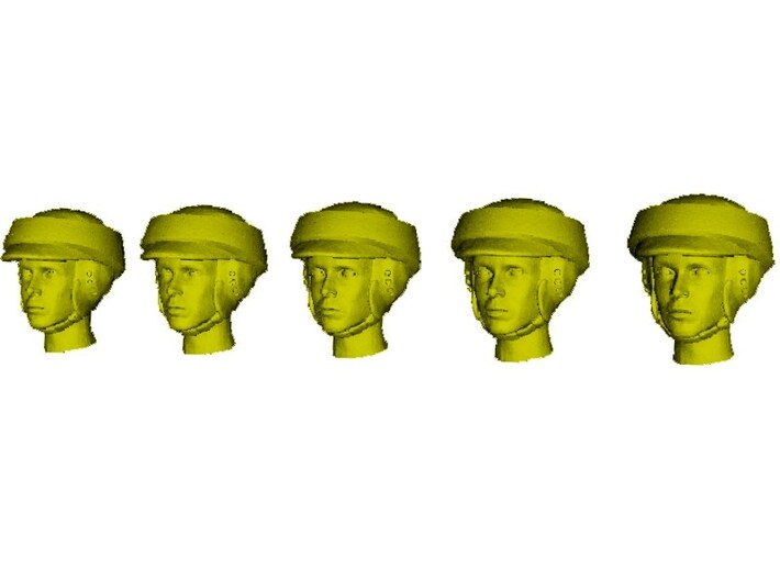 1/35 scale Star Wars rebel trooper heads x 5 3d printed