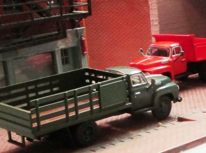 HO Truck Mirrors-4 Pairs 3d printed Rectangular style on CMW '54 Ford cabs
