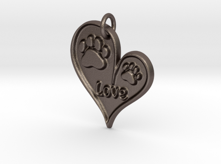 Pet Love Pendant 3d printed