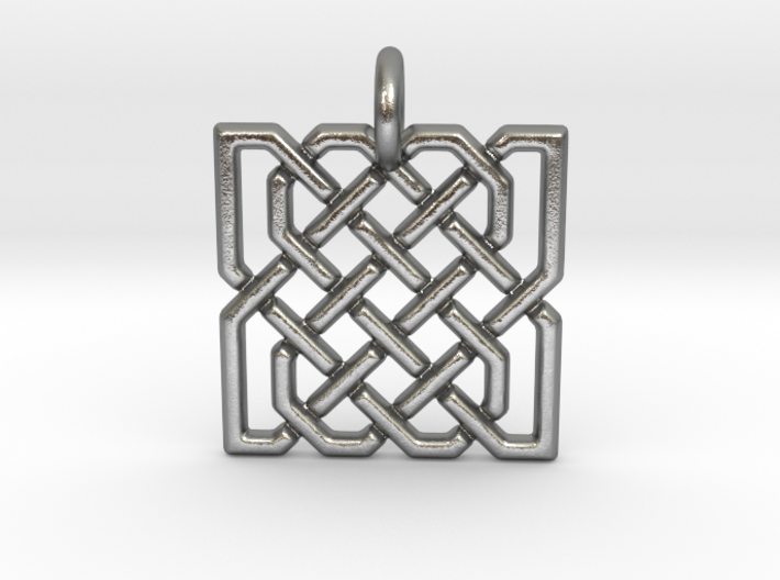 Two Hearts in Celtic Knot 3d printed