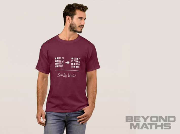 Pendant Entropy 3d printed T-Shirt at https://www.zazzle.co.uk/beyondmaths