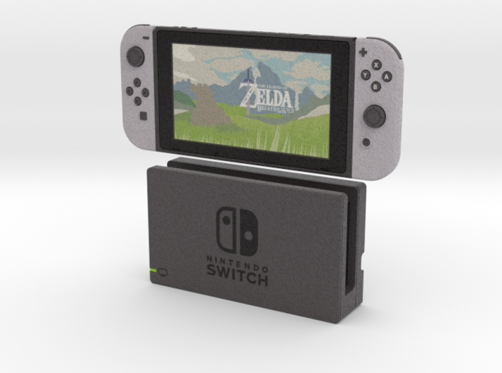 1:6 Nintendo Switch (with Dock) 3d printed