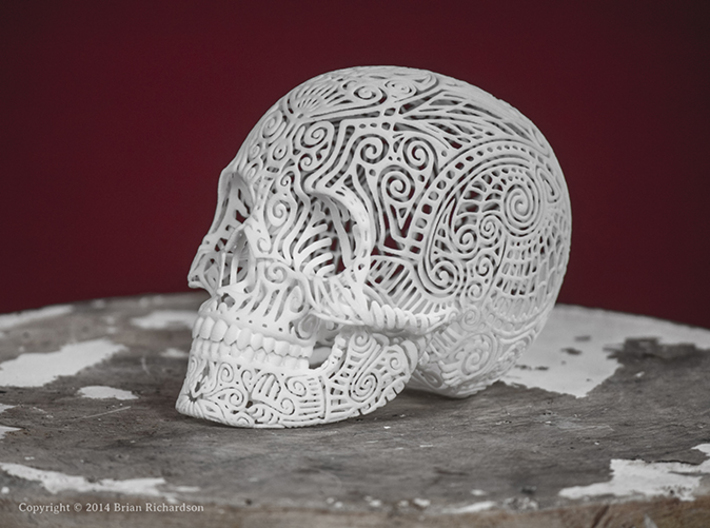 Tribal Voodoo Skull  3d printed 