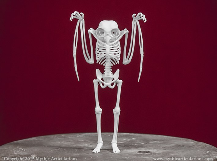 Mothman Skeleton 3d printed