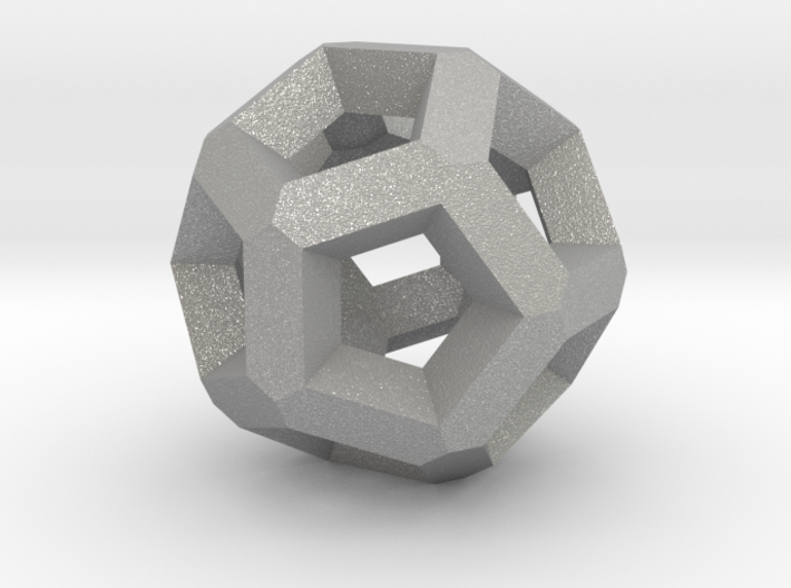 Inverted Edges Dodecahedron Pendant 3d printed