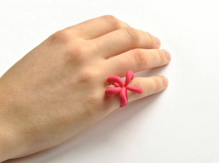 Water Drops Ring (From $19) 3d printed Water Drops Ring Nylon
