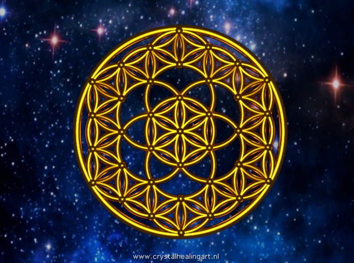 Seed Of Life - Flower Of Life 3d printed Artist impression of the seed of life