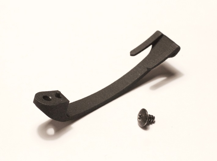 Goggle Clip - compatible with Bern Helmets 3d printed Requires standard 4m screw (6 mm thread length).