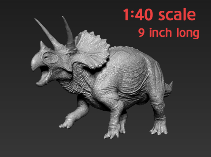 Triceratops for stevedexter 3d printed 