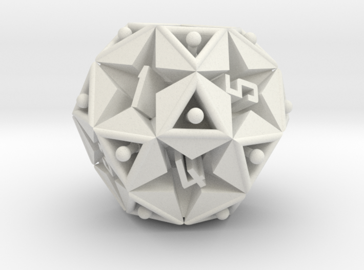 DICE Icosidodecahedron STAR 3d printed