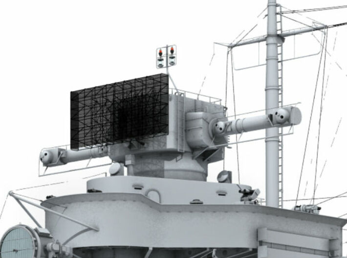 1/100 DKM FuMO 23 Radar w. 10.5m RF (fore) 3d printed 