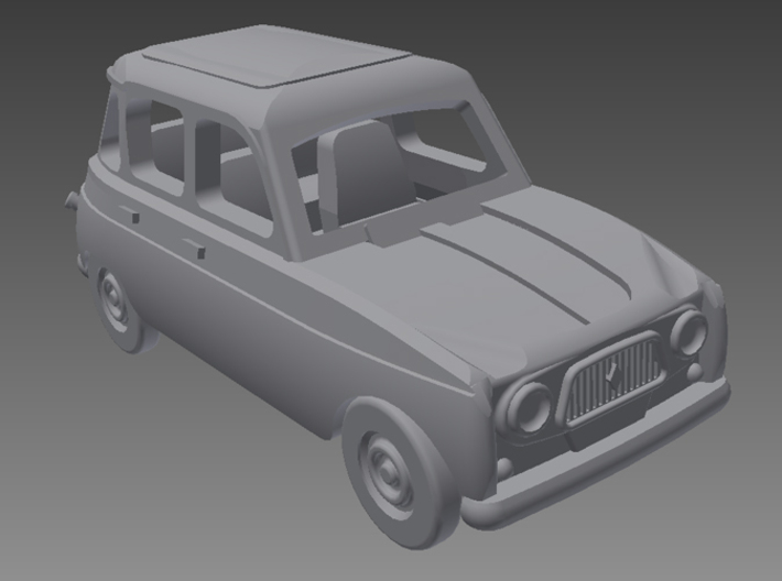 Renault 4 Hatchback 1.gen 1:160 scale (Lot of 6 ) 3d printed