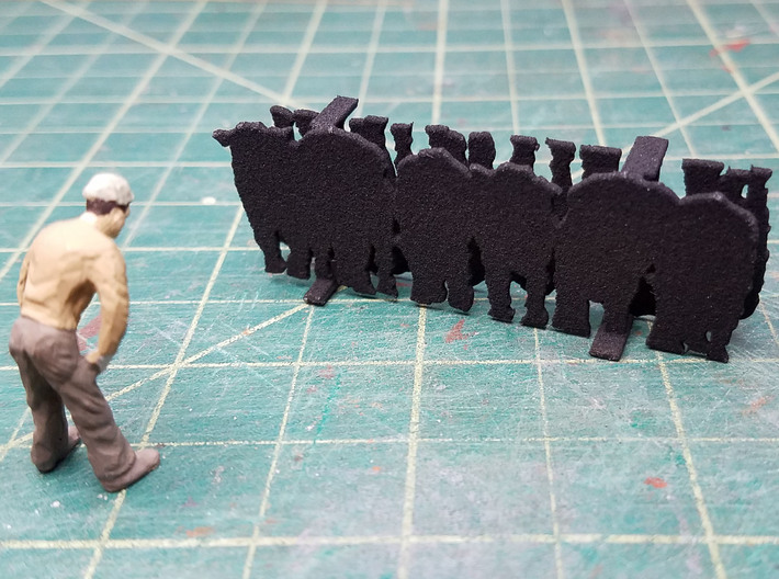 1-87 Cattle  2017.01 3d printed 
