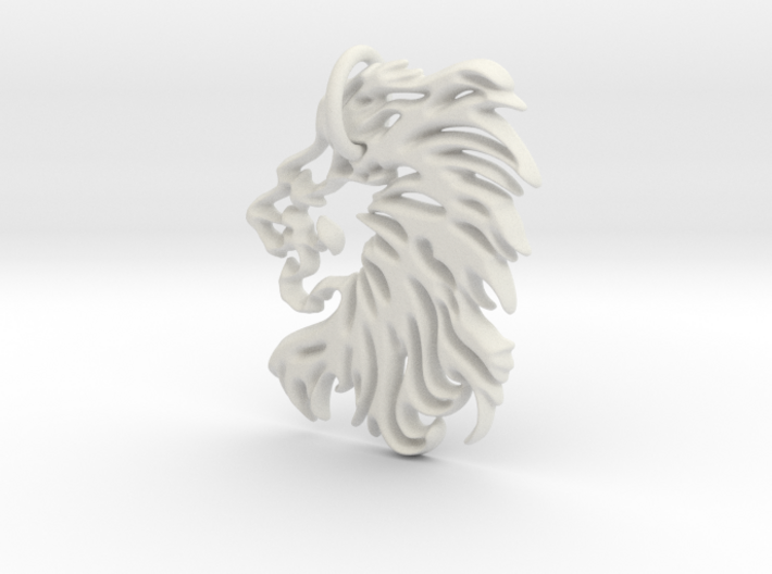 Lions head Keychain 3d printed