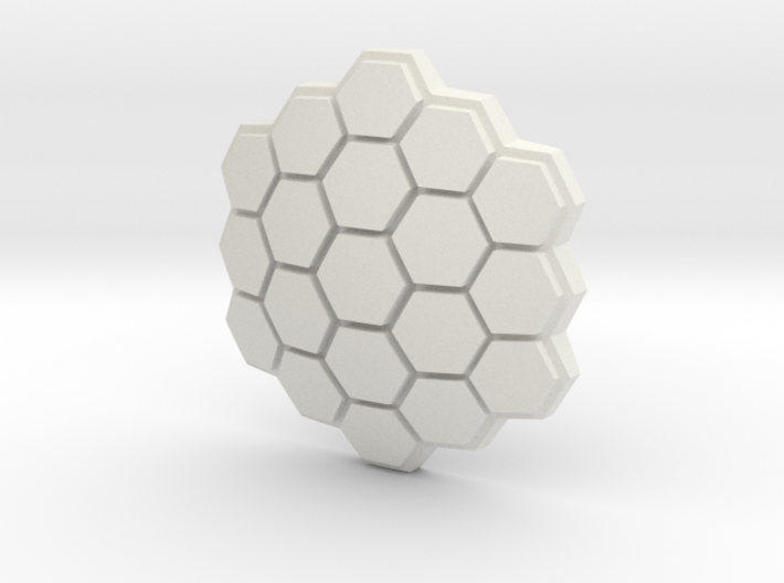 Hexagonal Energy Shield, 4mm Grip 3d printed