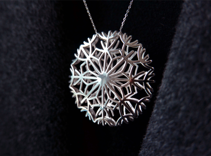 Dandelion seeds pendant 3d printed 
