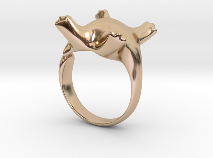 Cat Ring II -the lazy 3d printed