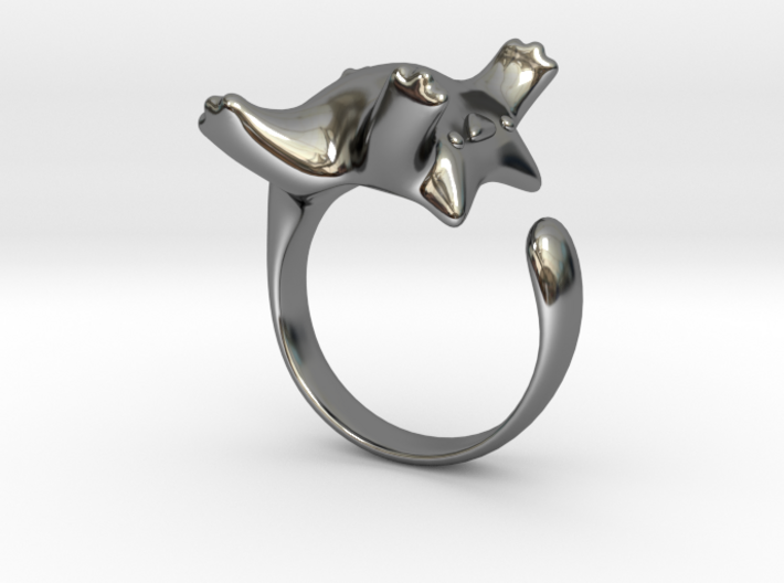 Cat Ring II -the lazy 3d printed