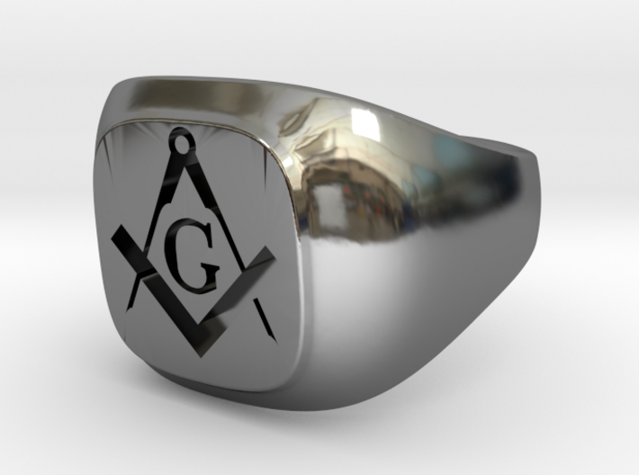 Masonic Signet Ring 3d printed