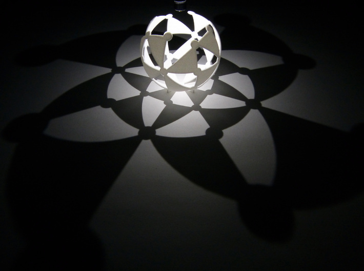 (4,3,2) triangle tiling (stereographic projection) 3d printed 